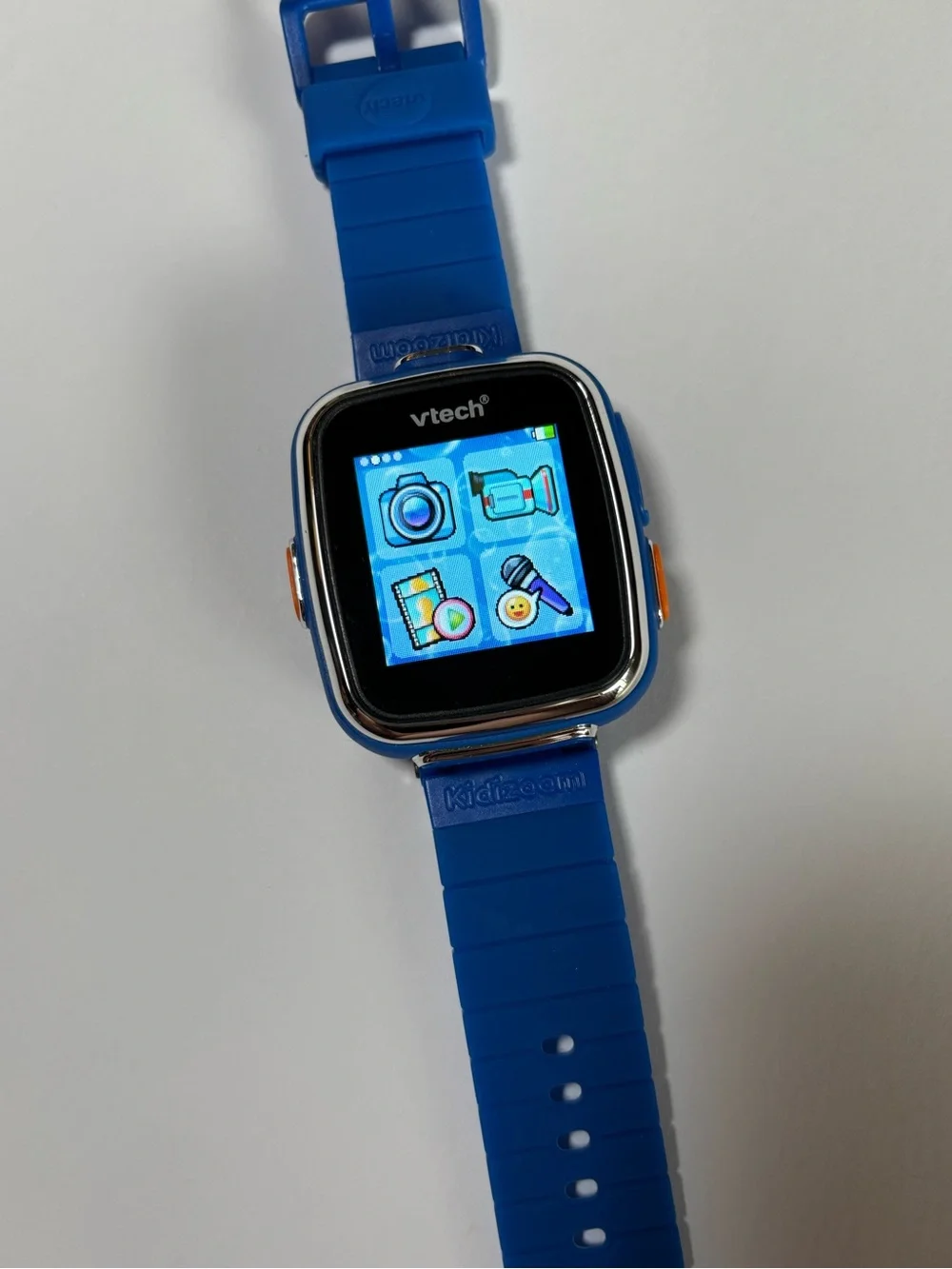VTech KidiZoom Watch Camera Timer Learning Puzzles Games Blue Tested Works